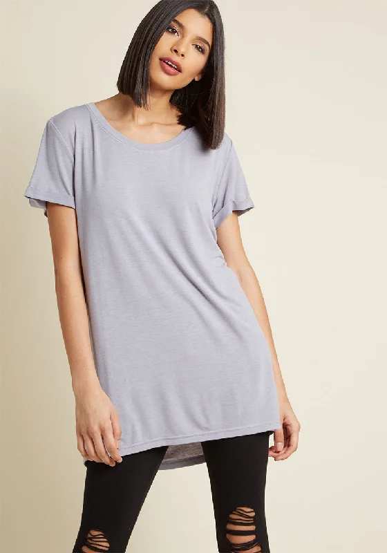 Simplicity on a Saturday Tunic in Slate Grey