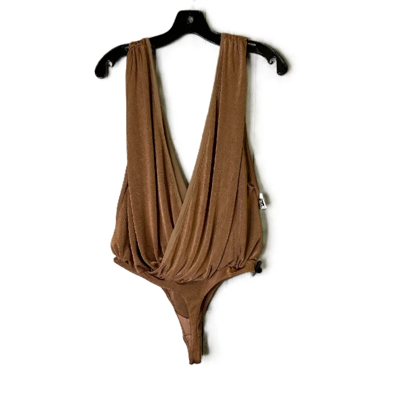 Bodysuit By Free People In Brown, Size: M