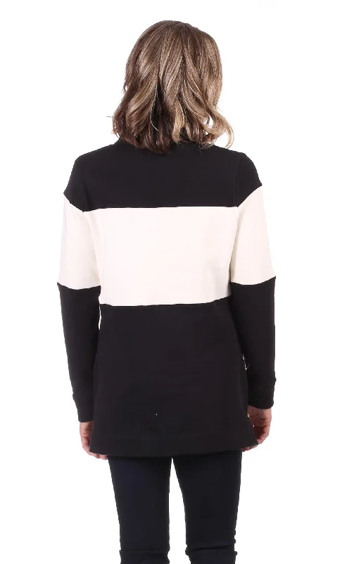 Chelsea Colorblock Tunic in Black