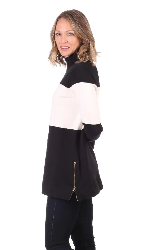 Chelsea Colorblock Tunic in Black