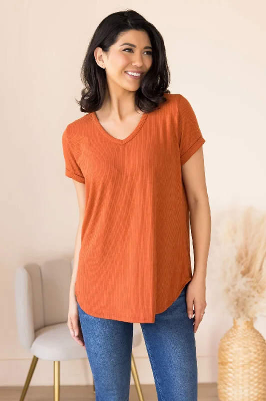 Classy Missy Fit Ribbed Tee