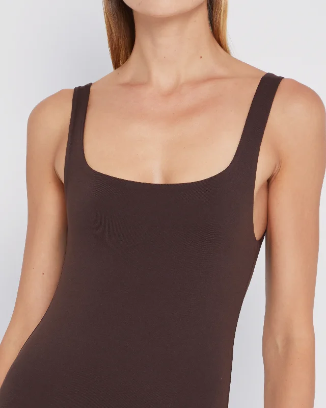 Contouring Square Neck Tank Bodysuit