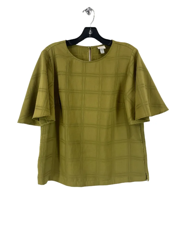 Green Blouse Short Sleeve A New Day, Size M