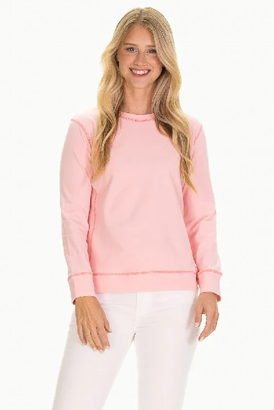 The Hollis Crewneck in SuperSoft BonBon Pink