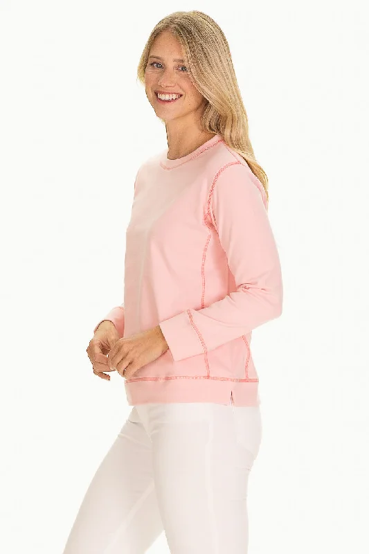 The Hollis Crewneck in SuperSoft BonBon Pink