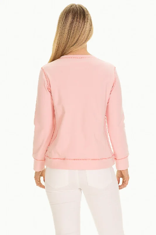 The Hollis Crewneck in SuperSoft BonBon Pink