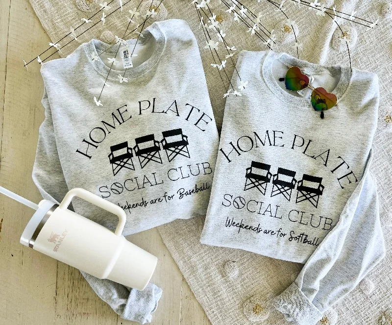 Homeplate Social club sweatshirt (baseball or softball)