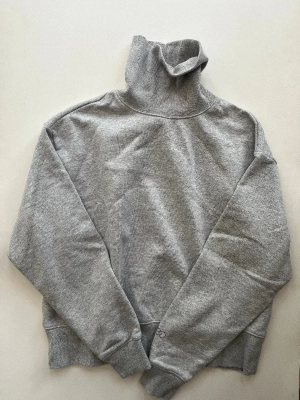 Sweatshirt Crewneck By Calia In Grey, Size: Xs