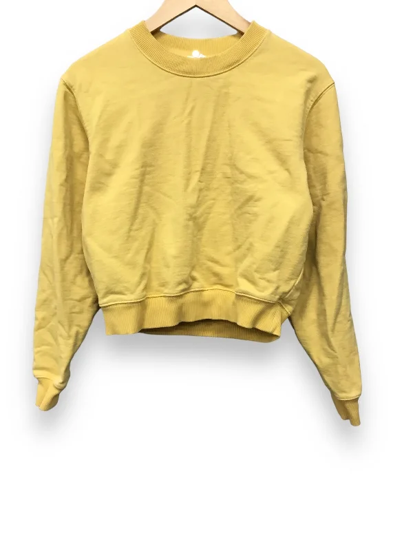 Sweatshirt Crewneck By Cos In Yellow, Size: Xs