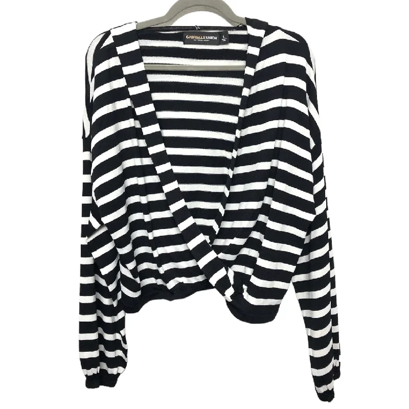 Sweatshirt Hoodie By New York And Co In Black & White, Size: L