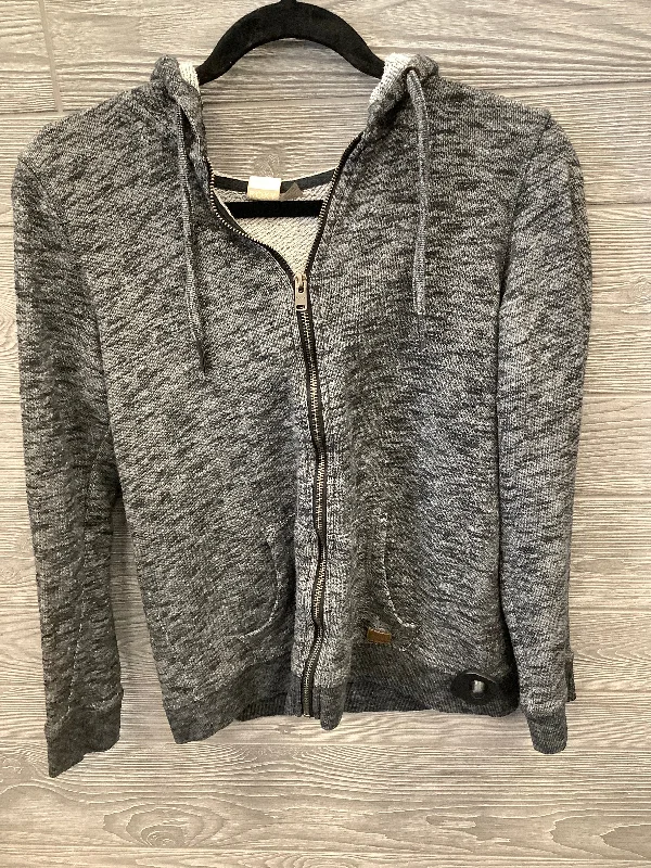 Sweatshirt Hoodie By Roxy In Grey, Size: M