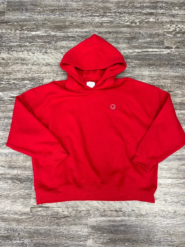 Sweatshirt Hoodie By Things Between In Red, Size: M