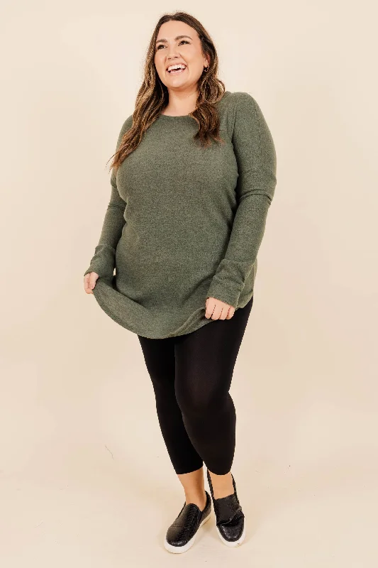 Cafe Cutie Tunic, Olive