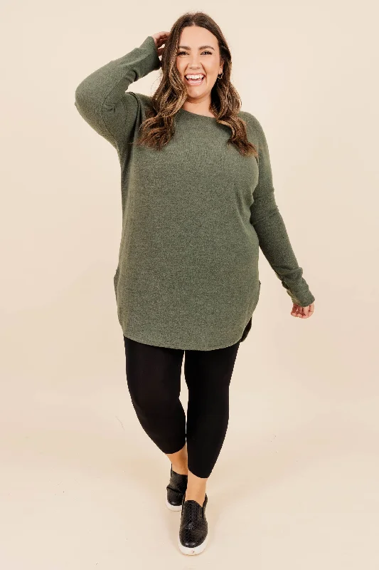 Cafe Cutie Tunic, Olive