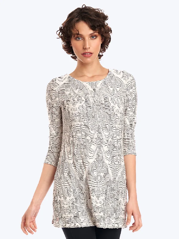 Tianello Crawford Knit Jersey Jacquard Mara Tunic