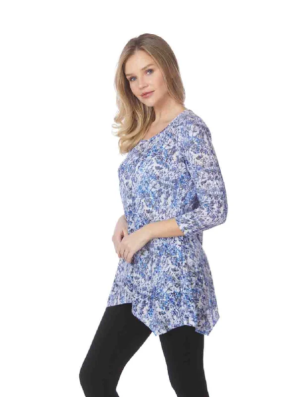 Tianello ""Zona"" Print Cotton Burnout ""Asbury"" Tunic